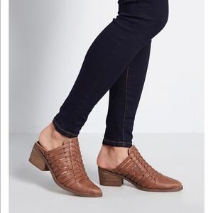 Tan Report Slip-on Mules boho chic